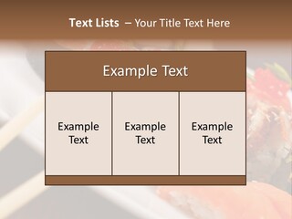 Food Oriental Closeup PowerPoint Template