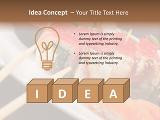 Food Oriental Closeup PowerPoint Template