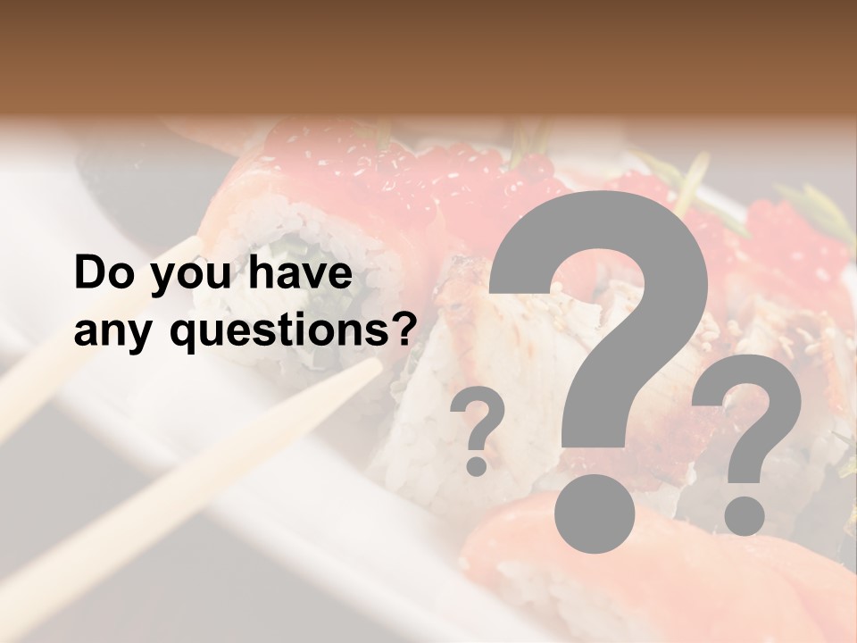 Food Oriental Closeup PowerPoint Template