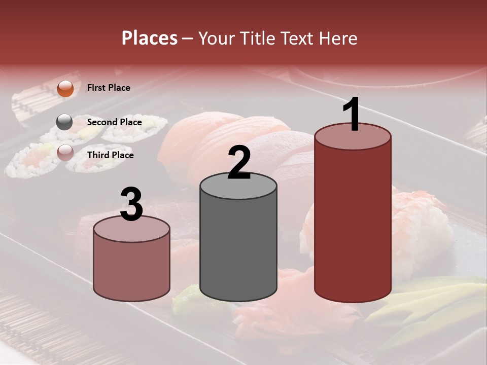 Blau Lachs Gesund PowerPoint Template