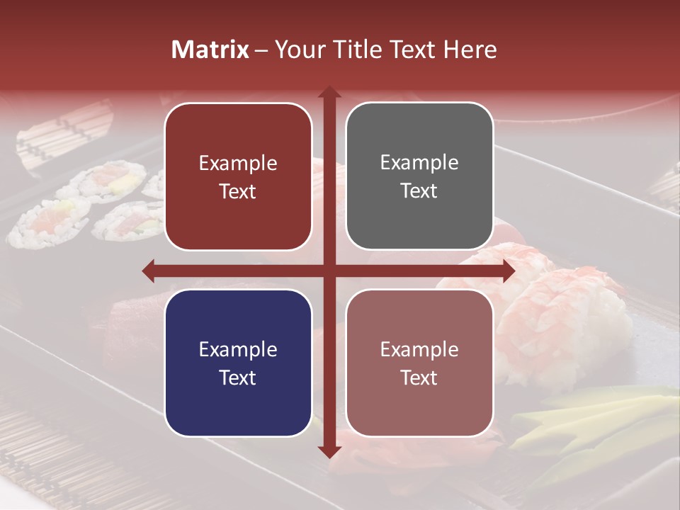 Blau Lachs Gesund PowerPoint Template