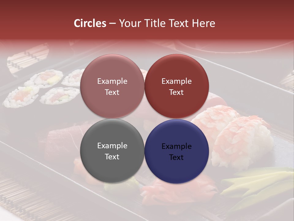 Blau Lachs Gesund PowerPoint Template