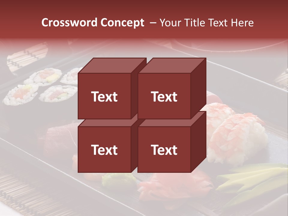 Blau Lachs Gesund PowerPoint Template