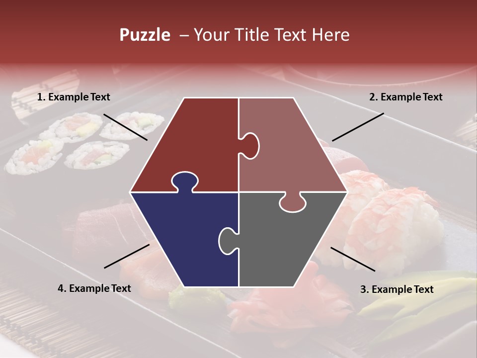 Blau Lachs Gesund PowerPoint Template