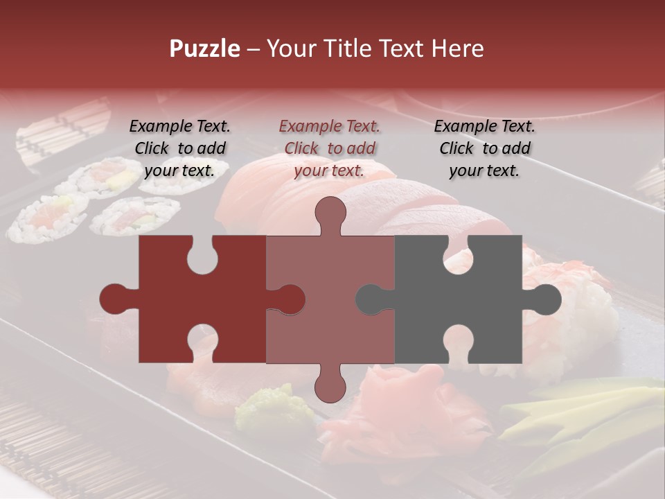 Blau Lachs Gesund PowerPoint Template