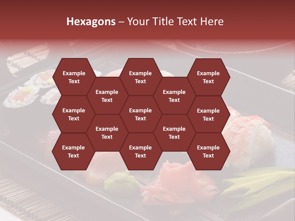 Blau Lachs Gesund PowerPoint Template