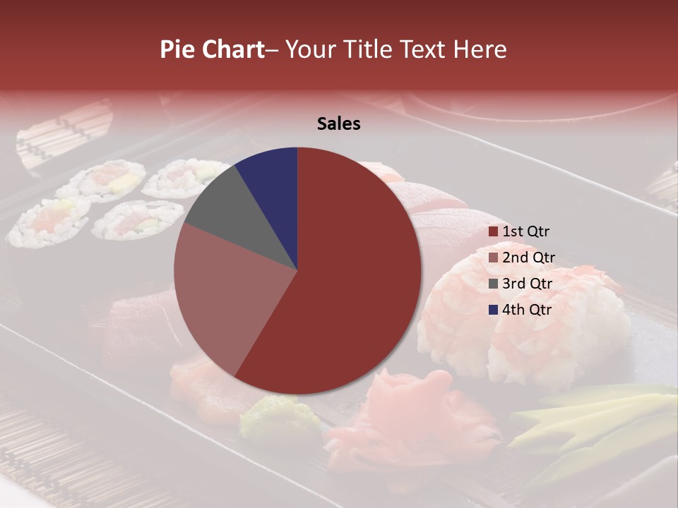 Blau Lachs Gesund PowerPoint Template