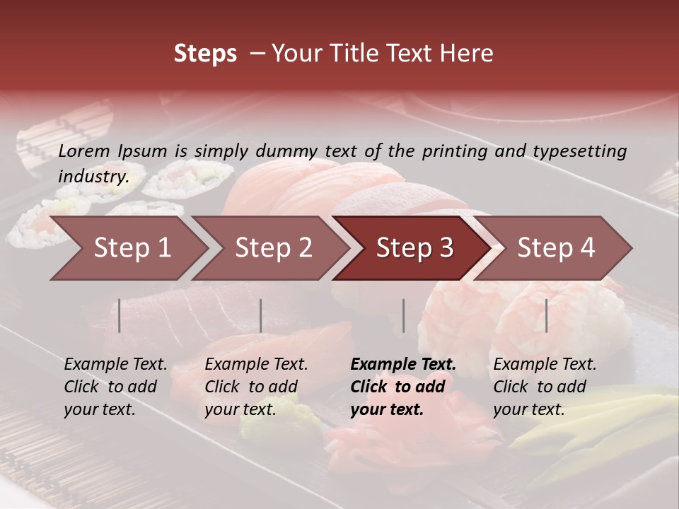 Blau Lachs Gesund PowerPoint Template
