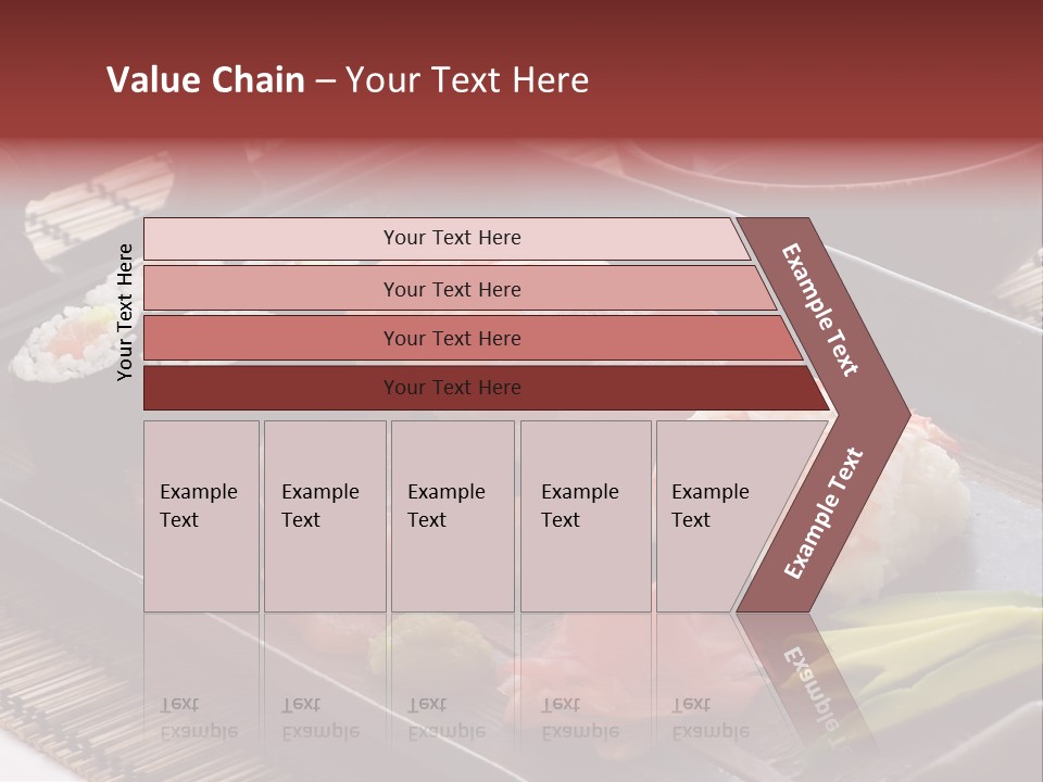 Blau Lachs Gesund PowerPoint Template