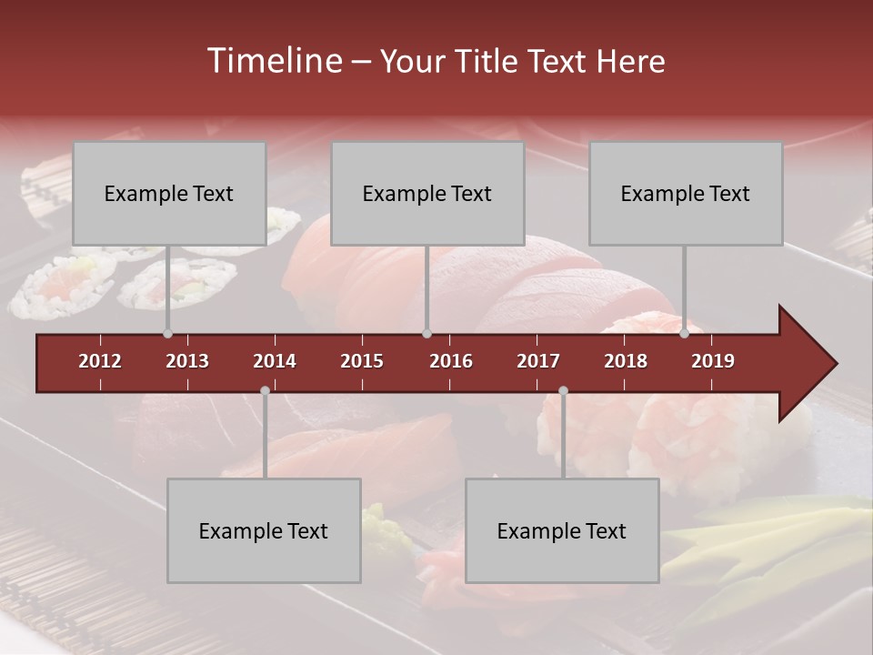 Blau Lachs Gesund PowerPoint Template