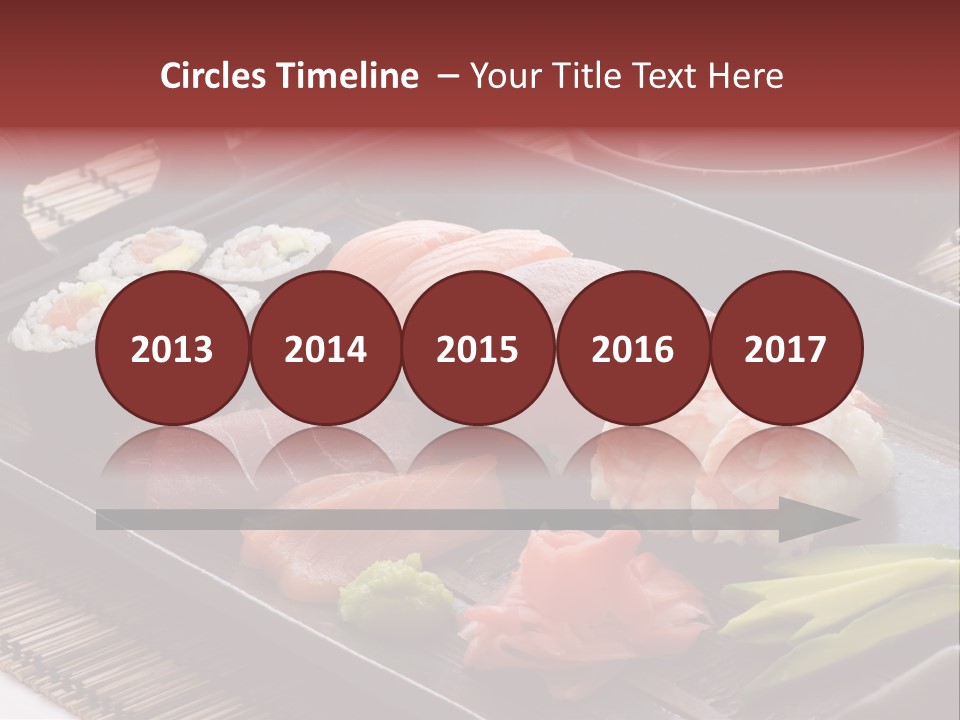 Blau Lachs Gesund PowerPoint Template