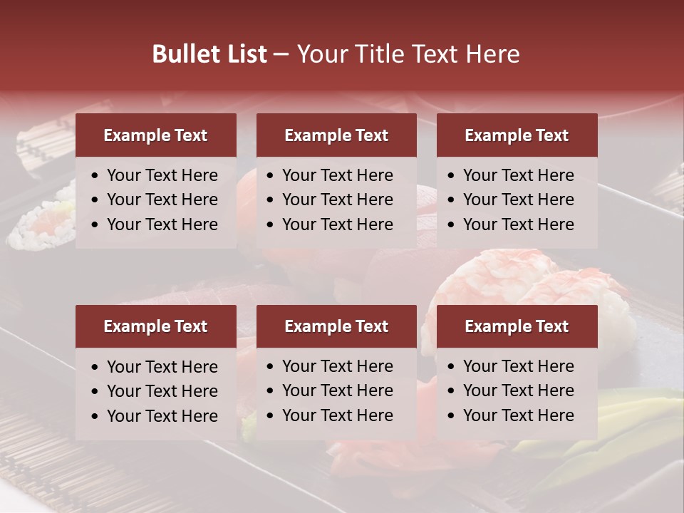 Blau Lachs Gesund PowerPoint Template