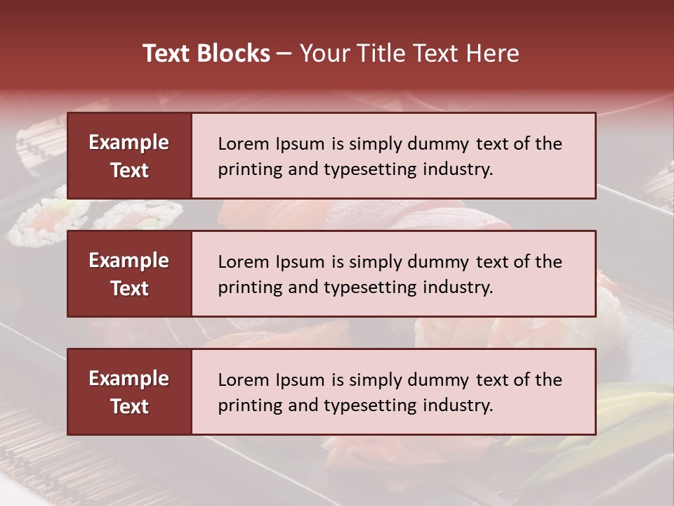 Blau Lachs Gesund PowerPoint Template