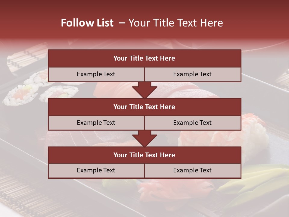 Blau Lachs Gesund PowerPoint Template