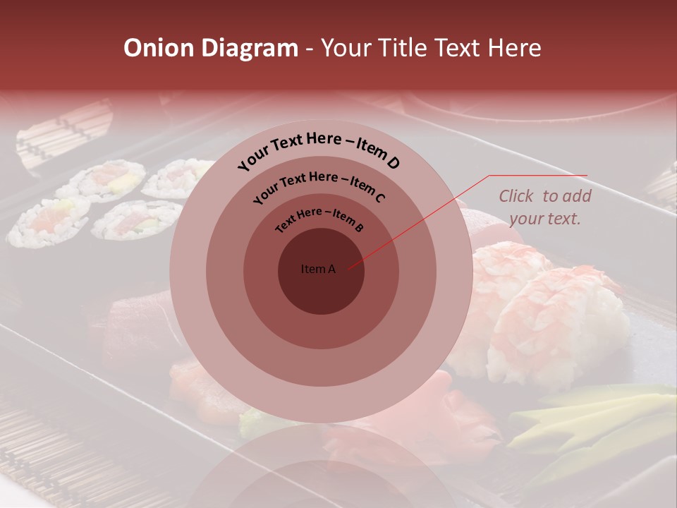 Blau Lachs Gesund PowerPoint Template