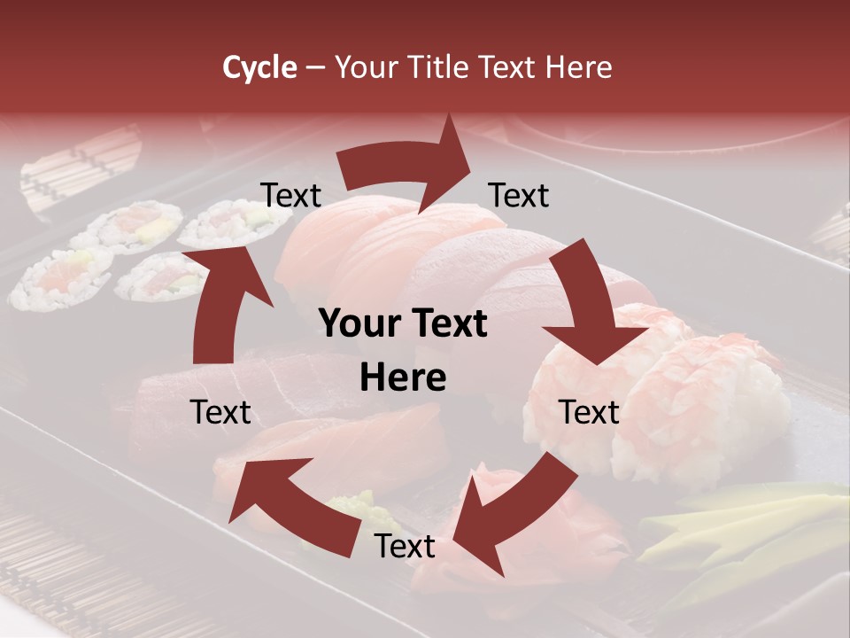 Blau Lachs Gesund PowerPoint Template