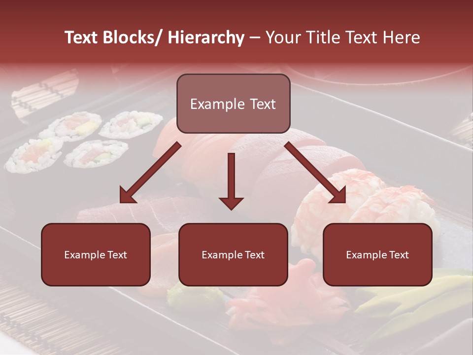 Blau Lachs Gesund PowerPoint Template