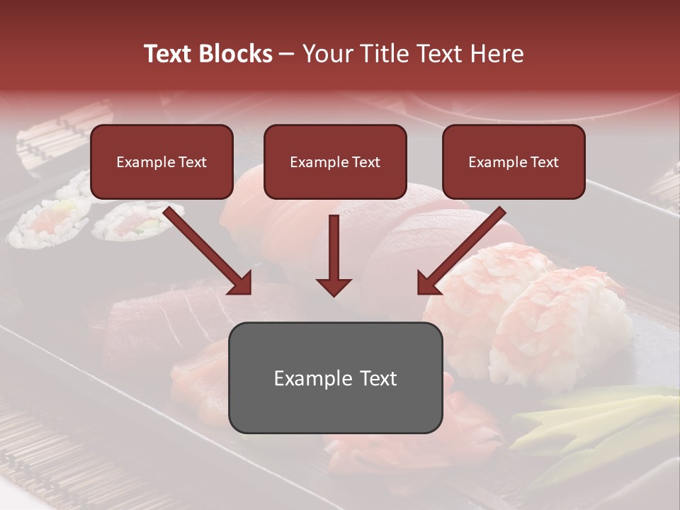 Blau Lachs Gesund PowerPoint Template