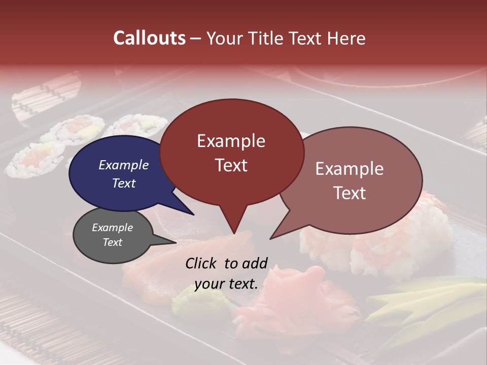 Blau Lachs Gesund PowerPoint Template