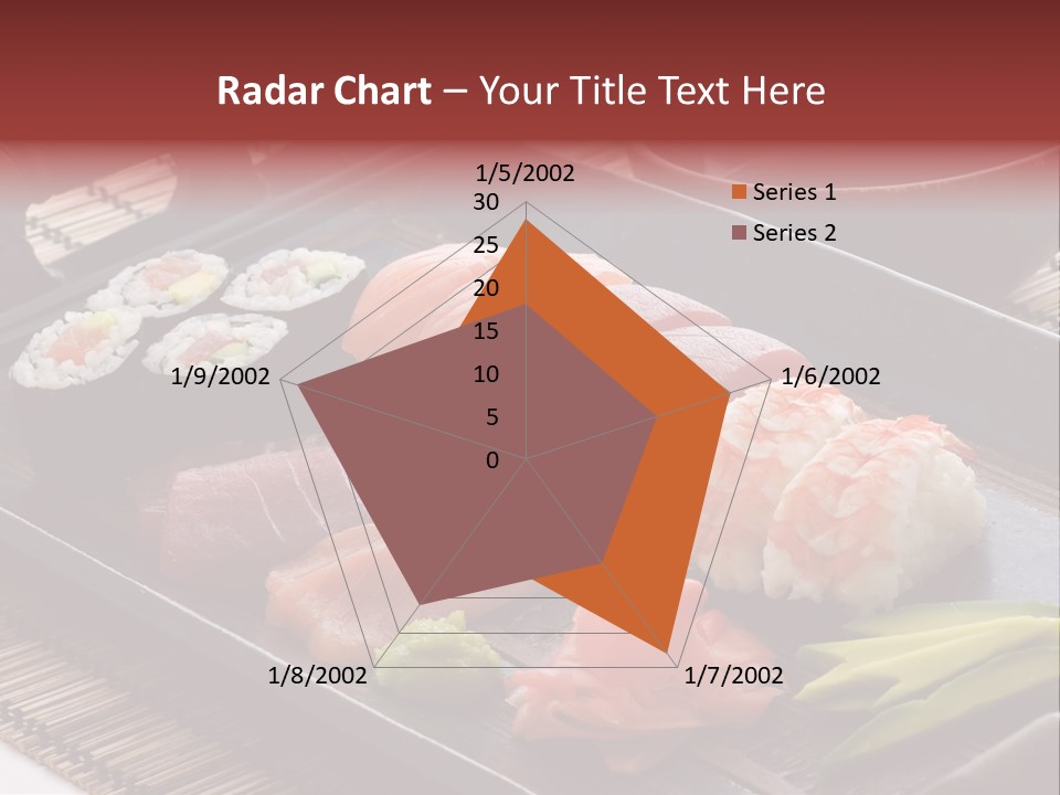Blau Lachs Gesund PowerPoint Template