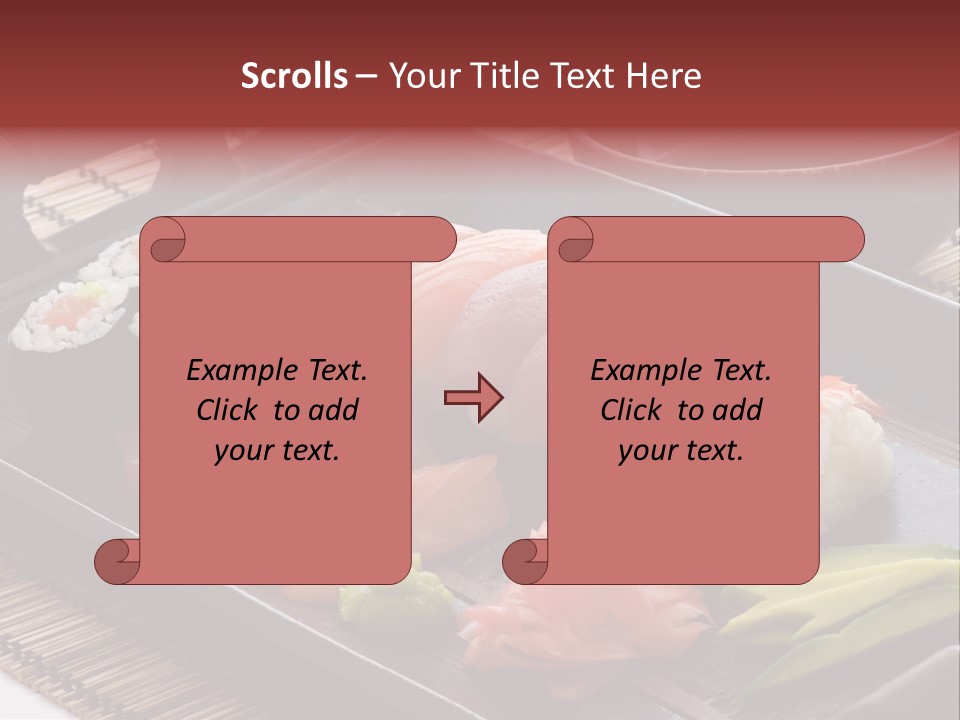 Blau Lachs Gesund PowerPoint Template