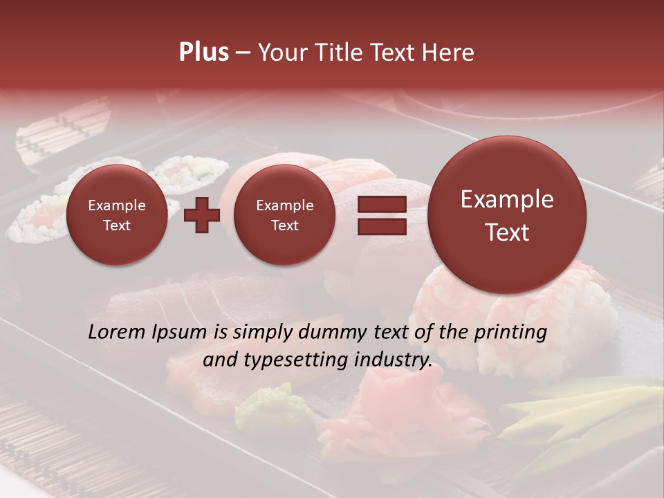 Blau Lachs Gesund PowerPoint Template