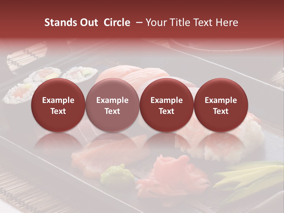 Blau Lachs Gesund PowerPoint Template