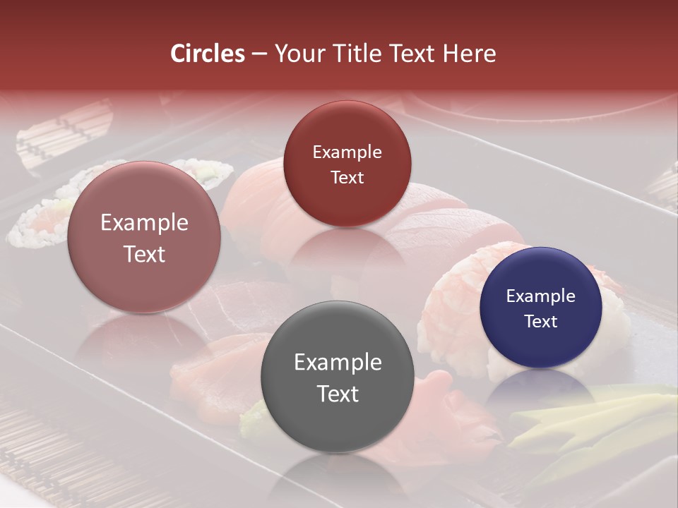 Blau Lachs Gesund PowerPoint Template