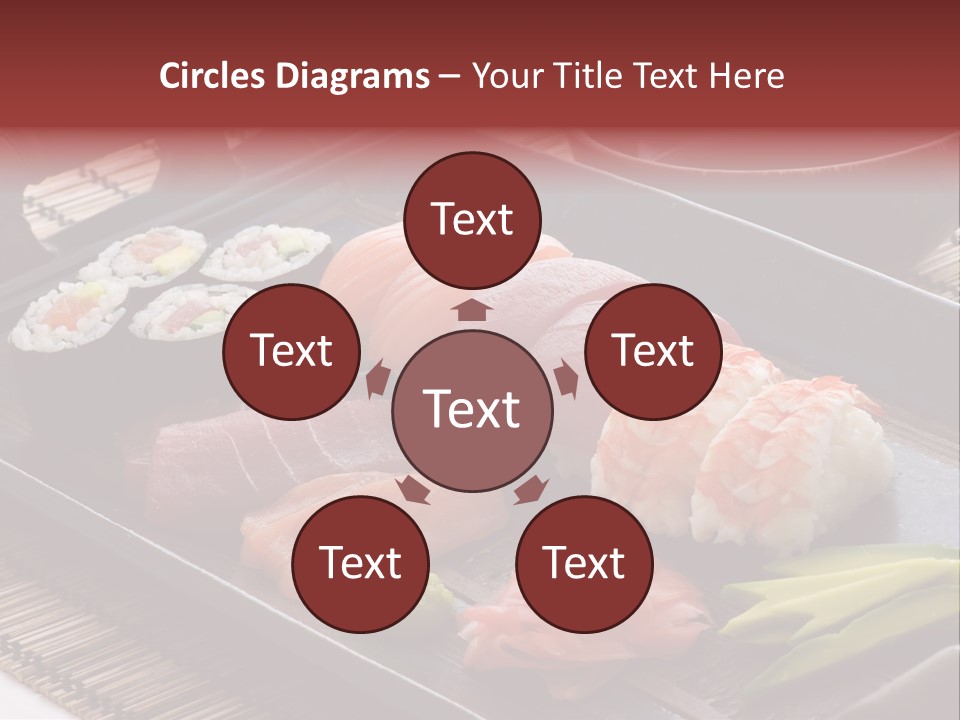 Blau Lachs Gesund PowerPoint Template