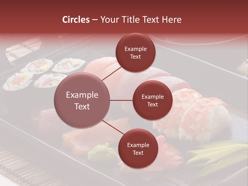 Blau Lachs Gesund PowerPoint Template