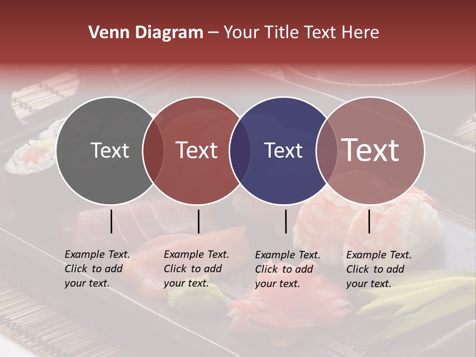 Blau Lachs Gesund PowerPoint Template