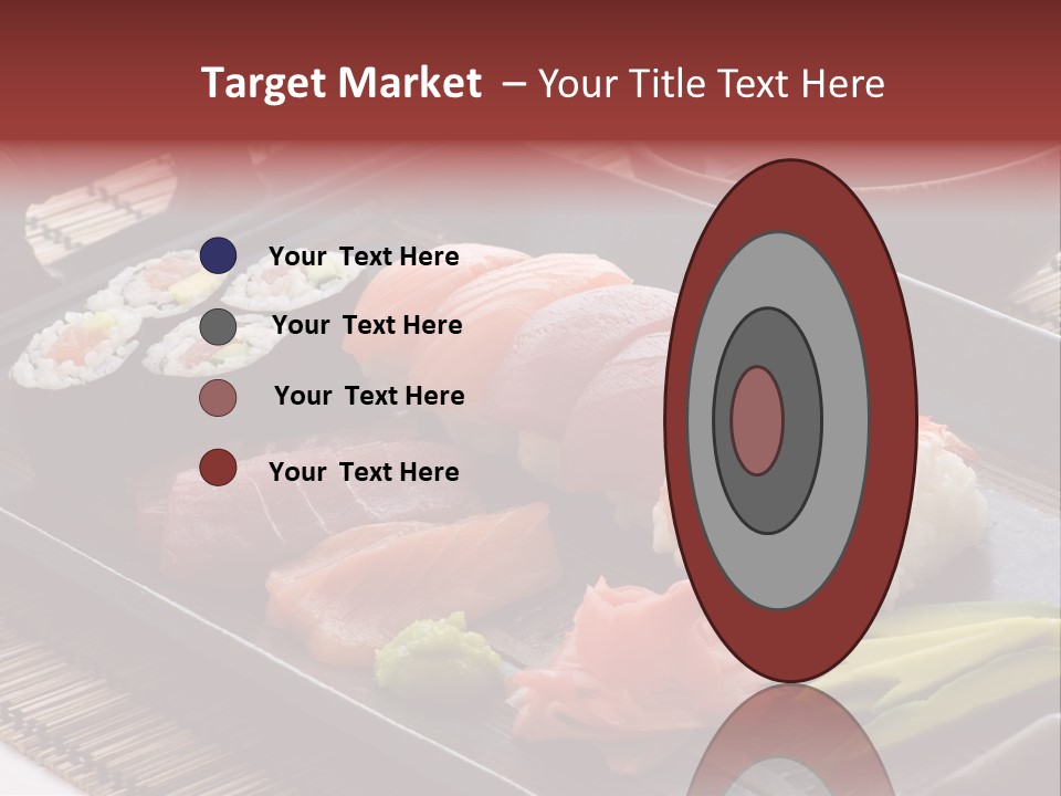 Blau Lachs Gesund PowerPoint Template