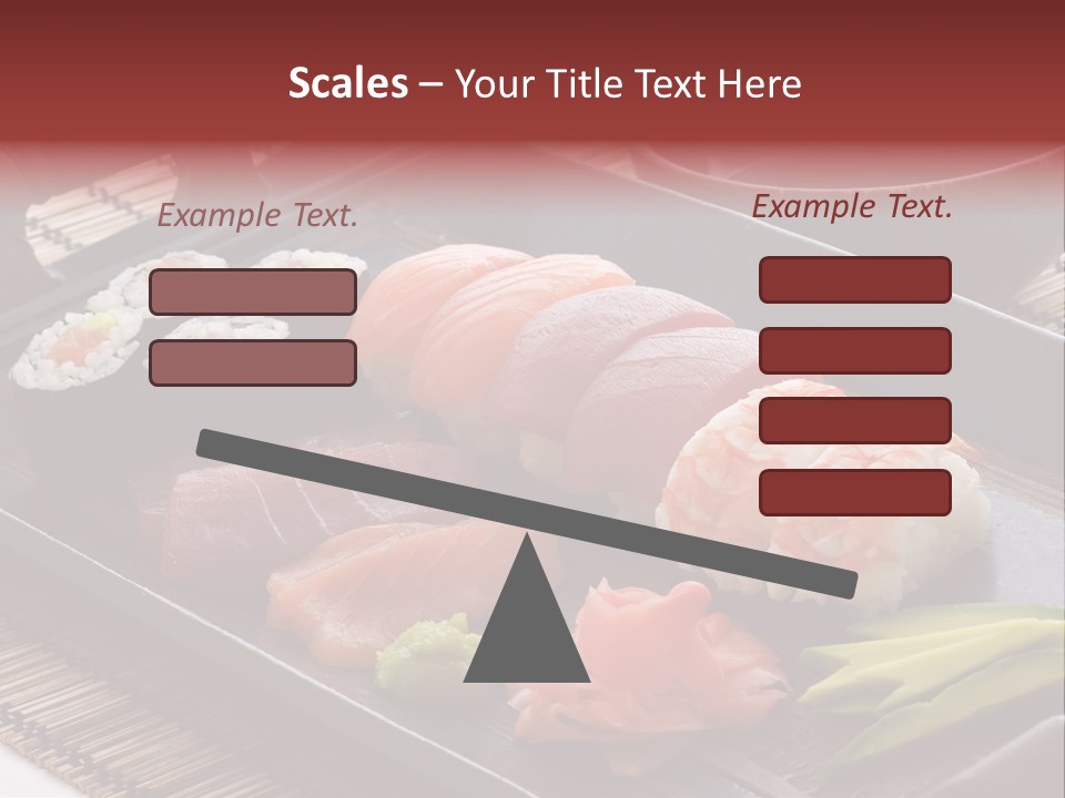 Blau Lachs Gesund PowerPoint Template