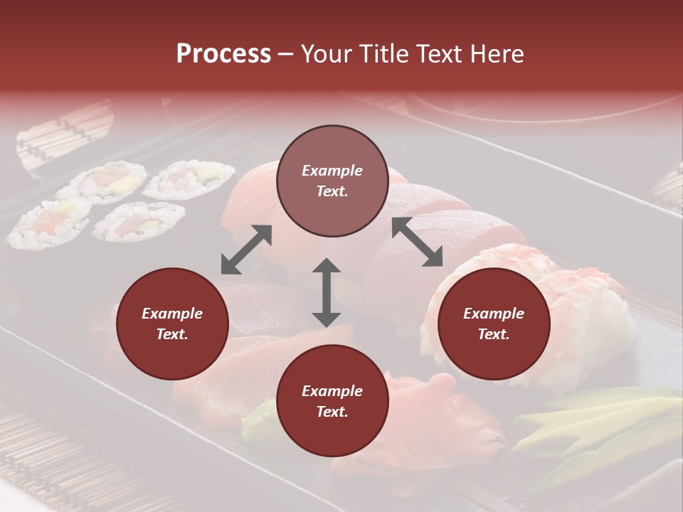 Blau Lachs Gesund PowerPoint Template