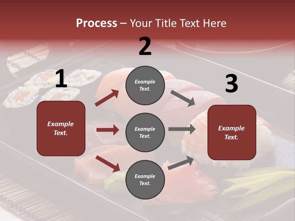 Blau Lachs Gesund PowerPoint Template