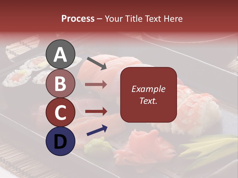 Blau Lachs Gesund PowerPoint Template