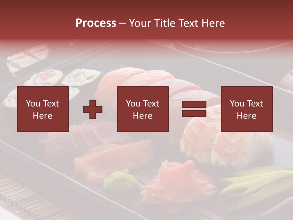 Blau Lachs Gesund PowerPoint Template