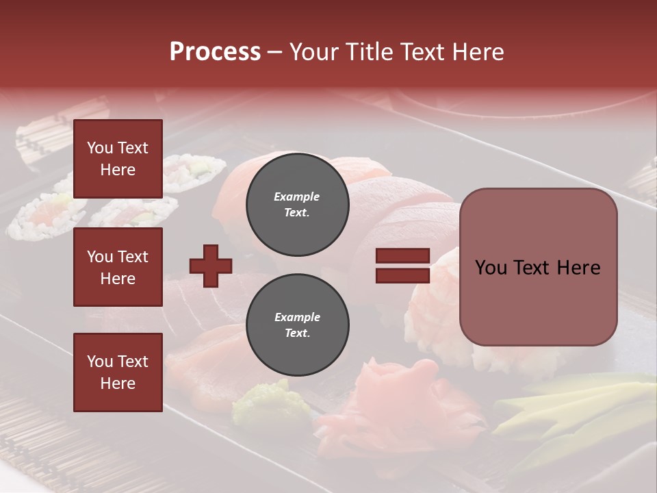 Blau Lachs Gesund PowerPoint Template