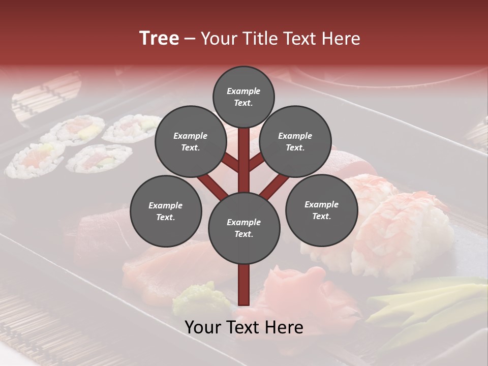 Blau Lachs Gesund PowerPoint Template