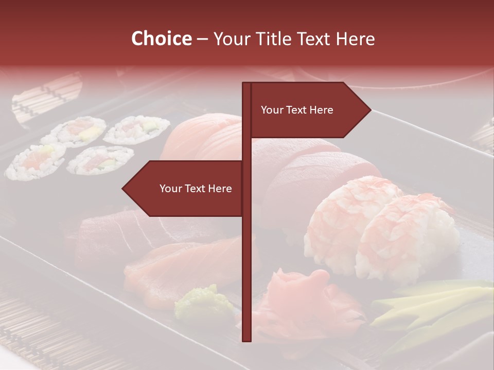 Blau Lachs Gesund PowerPoint Template