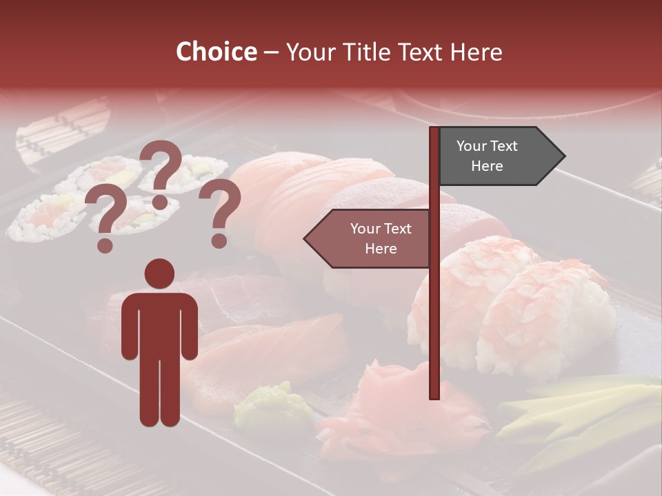 Blau Lachs Gesund PowerPoint Template