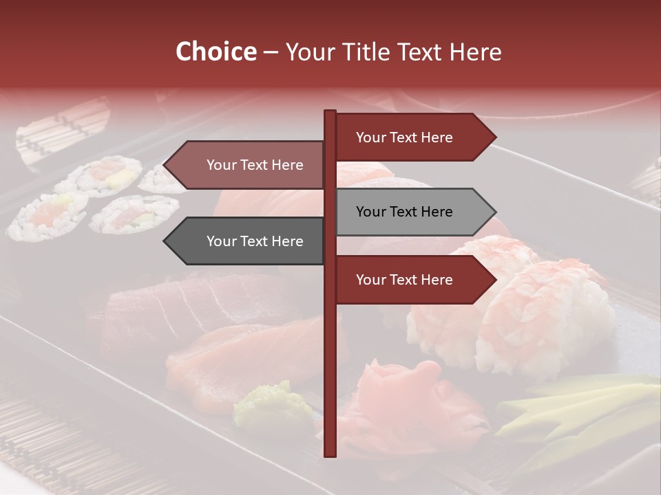 Blau Lachs Gesund PowerPoint Template