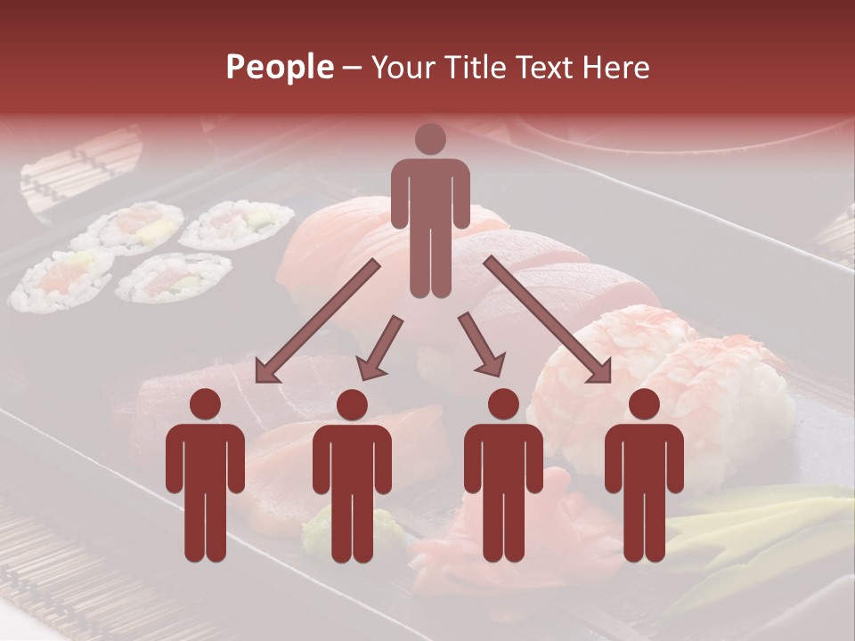 Blau Lachs Gesund PowerPoint Template