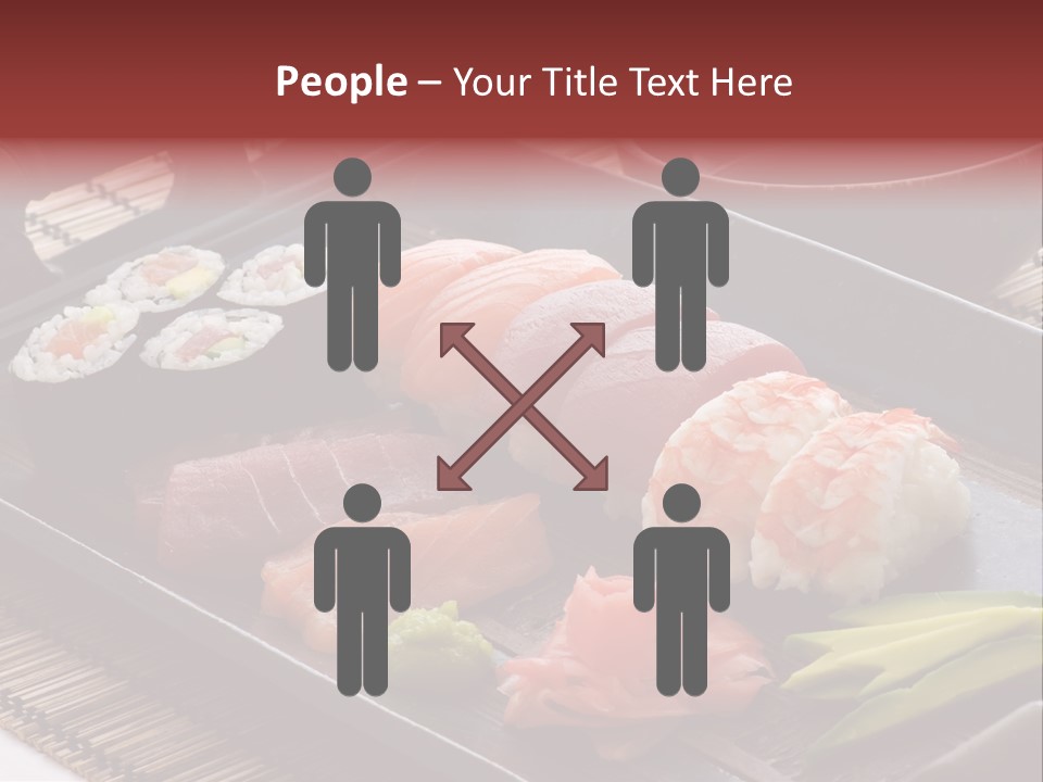 Blau Lachs Gesund PowerPoint Template