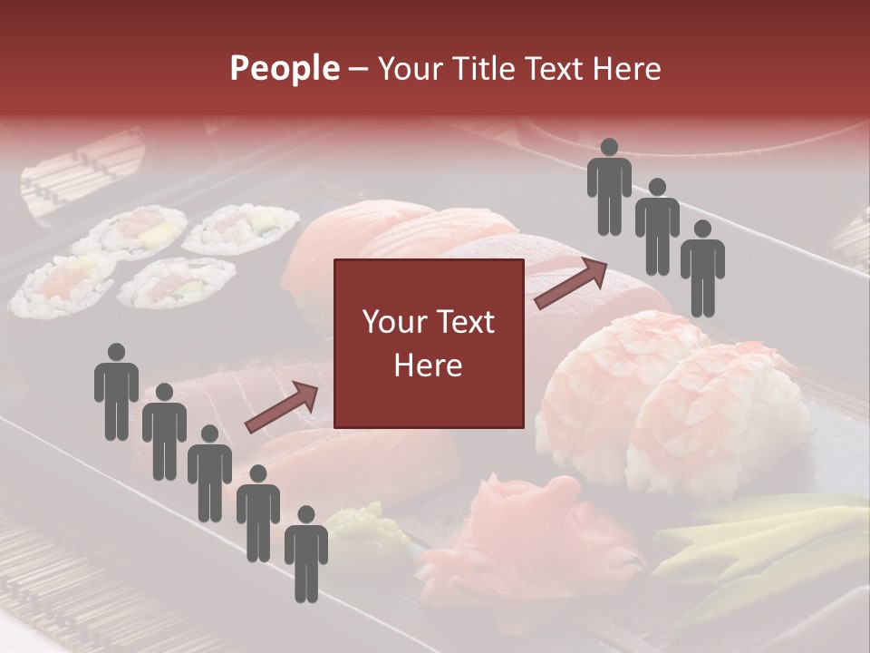 Blau Lachs Gesund PowerPoint Template