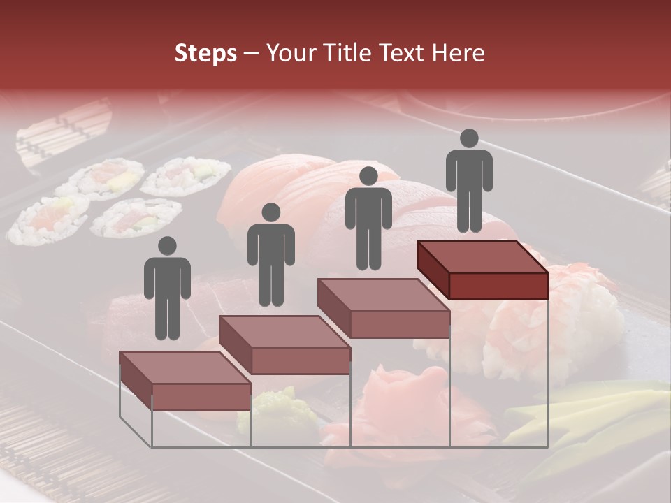 Blau Lachs Gesund PowerPoint Template