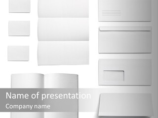 Layout Folded Envelop PowerPoint Template