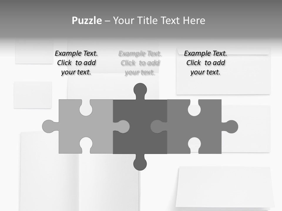 Layout Folded Envelop PowerPoint Template