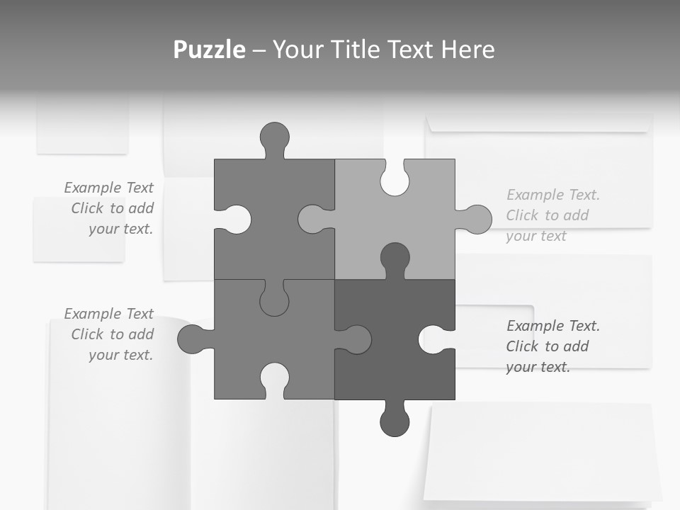 Layout Folded Envelop PowerPoint Template