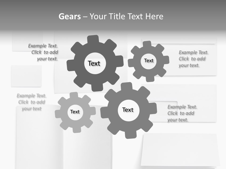 Layout Folded Envelop PowerPoint Template